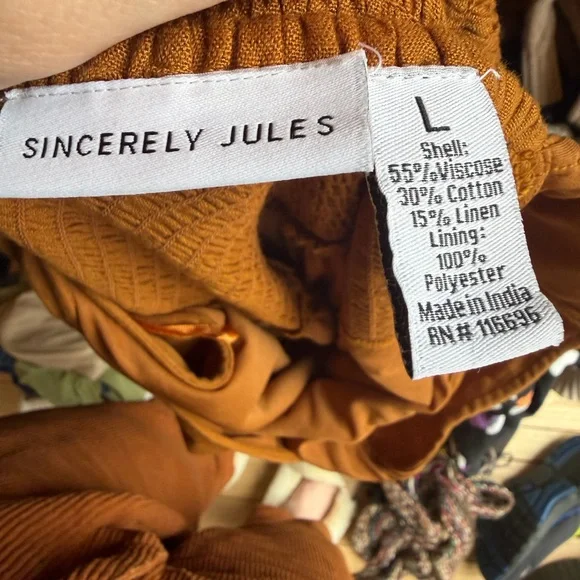 Sincerely Jules Rust Midi light weight sleeveless Dress - Picture 4 of 4